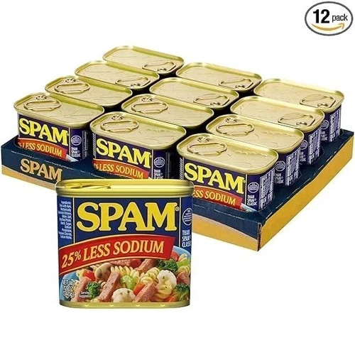 Spam less sodium canned - spam,