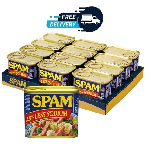 Spam less sodium - spam, pack